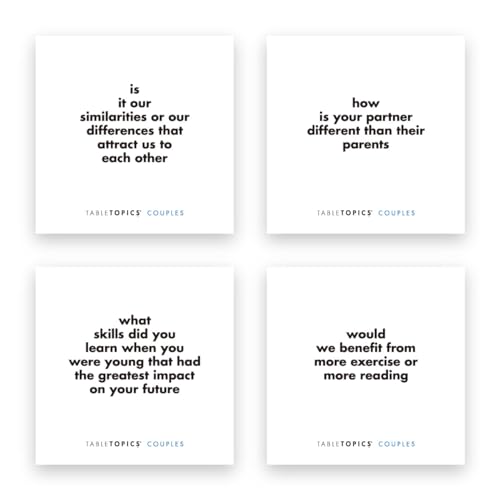 Couples Conversation Starter Card Game for Romantic Partners