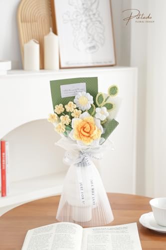 Hand Woven Crochet Flower Bouquet