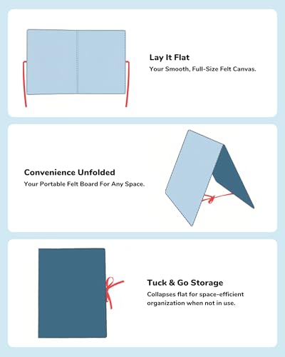 Foldable Felt Board for Toddlers