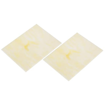 2 Pcs Stained Glass Sheet Mosaic Tile 7.9 Inch x 5.9 Inch Apricot Stained Glass Sheets for Crafts DIY Art Project