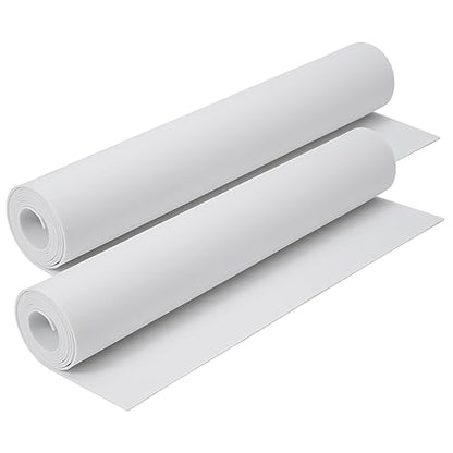 2mm EVA Foam Sheets Roll 16x59in White 2pcs for Cosplay 90kg