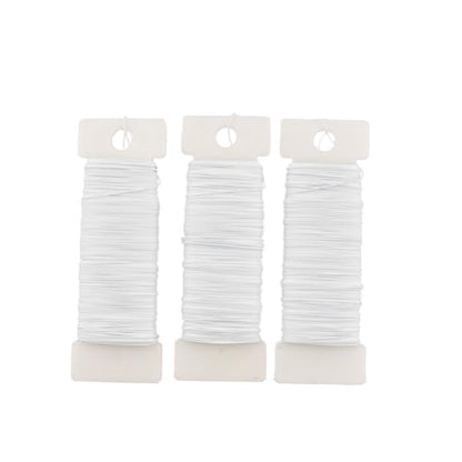 26Gauge White Metal Floral Wire