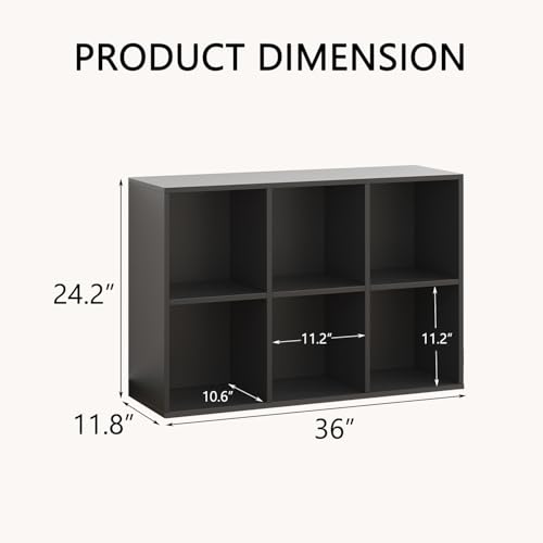 Wooden Cube Storage Organizer with Closed Back Panel