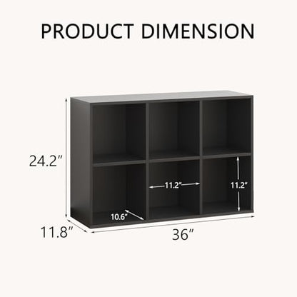 Wooden Cube Storage Organizer with Closed Back Panel