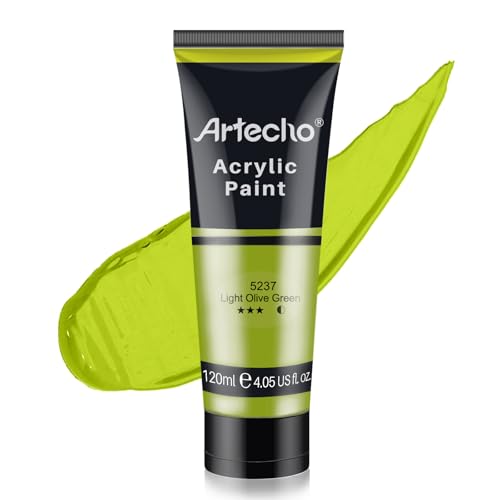 Light Olive Green Acrylic Paint 120ml (4.05 Fl Oz)