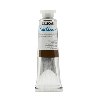 Berlin Pro Artists Water Mixable Oil Paint 37 ml Tube Burnt Umber
