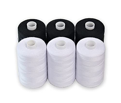 Black & White Sewing Thread (18000 Foot)