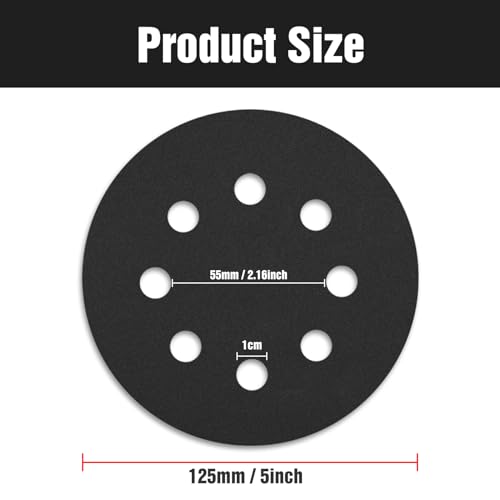 100 Pcs 5 inch Wet Dry Sanding Discs Grit 320 Hook and Loop 8 Hole Silicon Carbide Orbital Sander Sandpaper (100 Count)