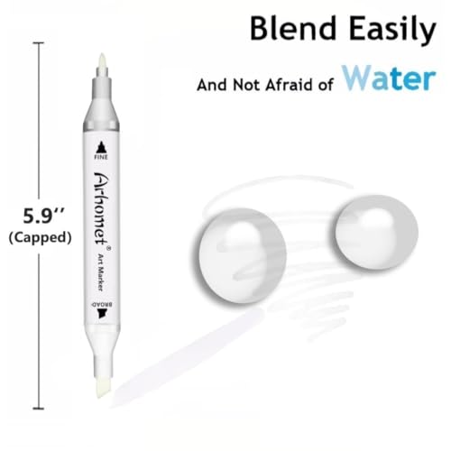 6pcs Colorless Alcohol Markers Set (6 Count)