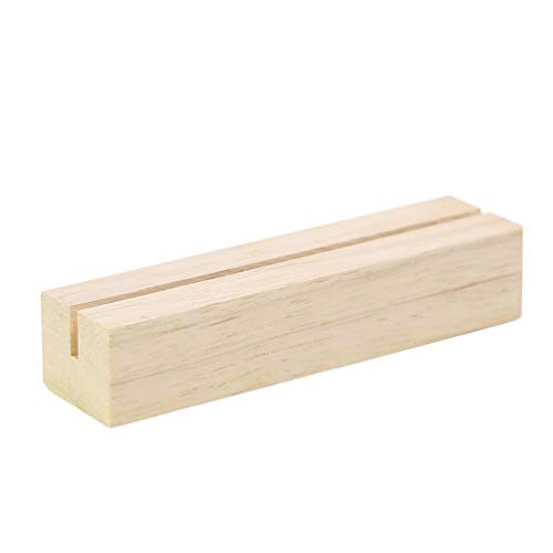 20 Pack Oak Wood Sign Holders for Acrylic (20 Count)