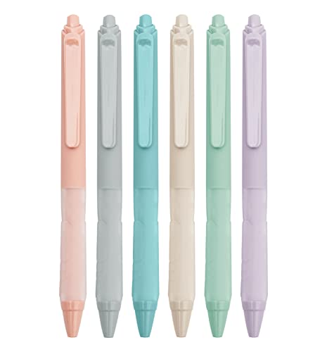 Ballpoint Pens 1.0mm Medium Point Black Ink Pens Retractable (6 Count)