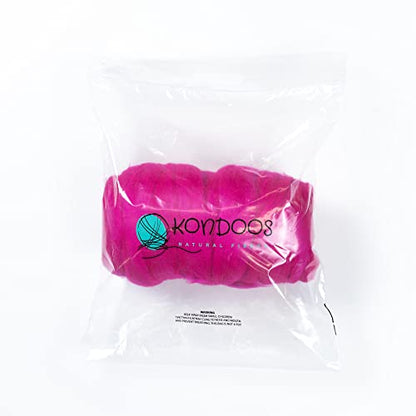 Colored Natural Wool roving (16 Ounce)