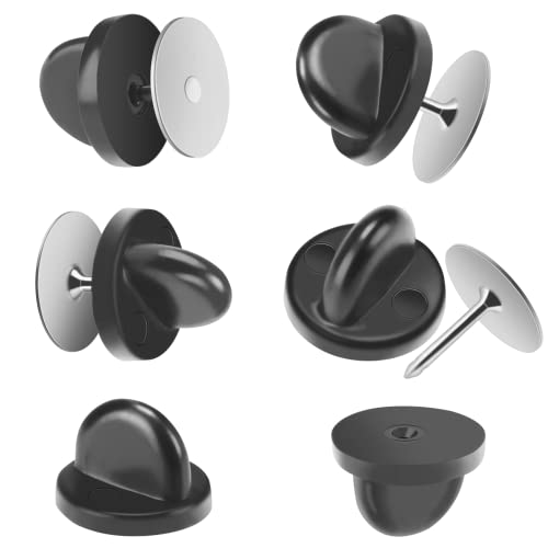 120 Pairs Rubber Blank Pin Backs Butterfly Clutch Backings Holder