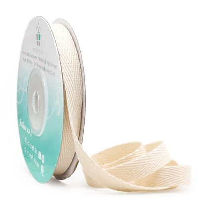 Ivory Cotton Twill Ribbon 3 (30 Foot)