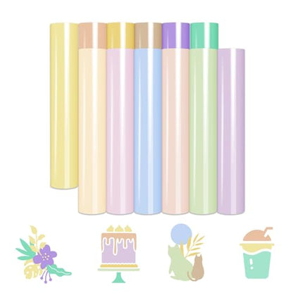 Pastel Heat Transfer Vinyl Boho Color