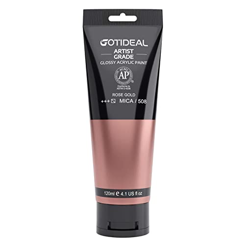 Acrylic Paint Metallic Rose Gold (4.1 Fl Oz)