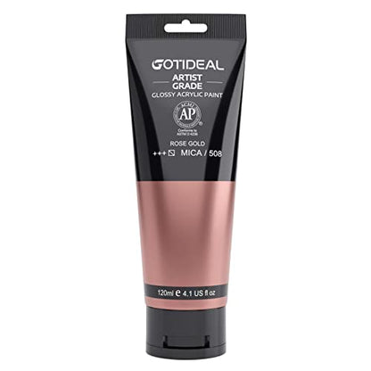 Acrylic Paint Metallic Rose Gold (4.1 Fl Oz)
