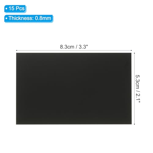 2.1x3.3 Inch Anodized Aluminum Sheet Metal (15 Count)