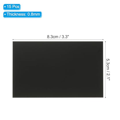 2.1x3.3 Inch Anodized Aluminum Sheet Metal (15 Count)
