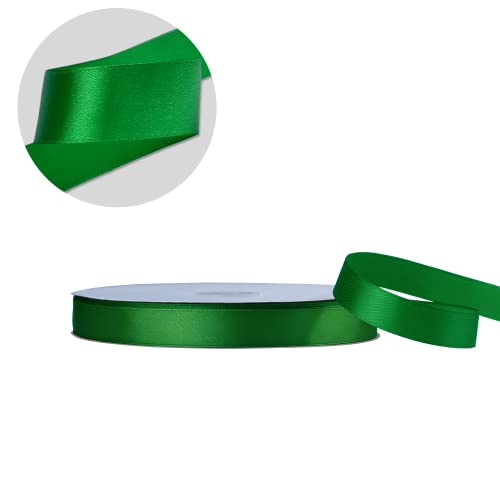 5 8" x 100 Yards Green Satin Ribbon Crafts Gift Wrapping (300 Foot)