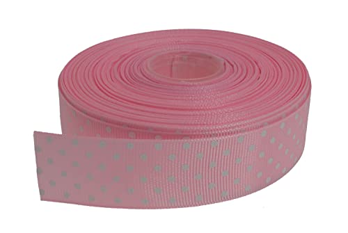 Polka Dot Grosgrain Ribbon 25 Yard Each Roll 100% Polyester