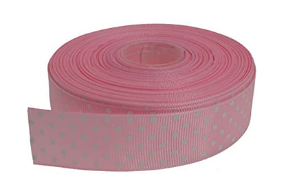 Polka Dot Grosgrain Ribbon 25 Yard Each Roll 100% Polyester