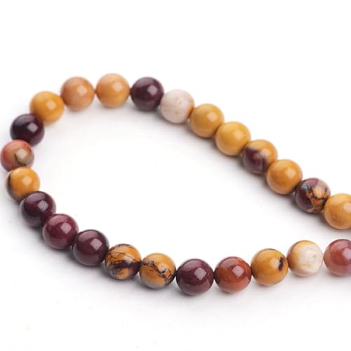 35pcs Adabele Natural Mookaite Jasper Gemstone 10mm Round Beads (36 Count)