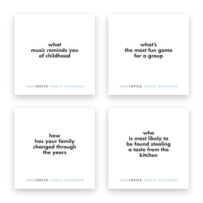 Family Gathering Conversation Cards for Multi