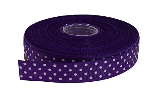 Polka Dot Grosgrain Ribbon 25 Yard Each Roll 100% Polyester