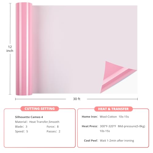 Baby Pink Transfer Vinyl Roll