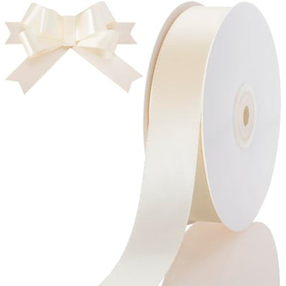 1 Inch Ivory Ribbon 50Yards