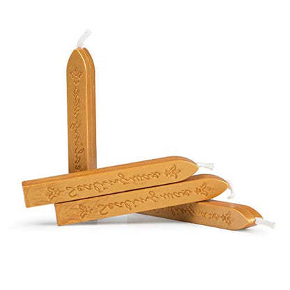 Sealing Wax Stick with Wick Flower De Luce of France Retro 10 Pieces Pack (10 Count)