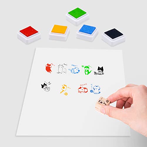 Ink Pad 12 Colors Washable Stamp Pad for Kids…