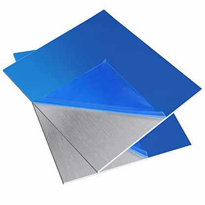 2 Pieces 6061 T651 Aluminum Sheet Metal 6X 6x0.02