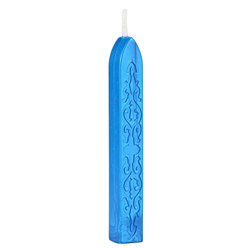 5Pcs Royal Blue Sealing Wax Sticks with Wicks for Wax Seal Stamp (5 Count)