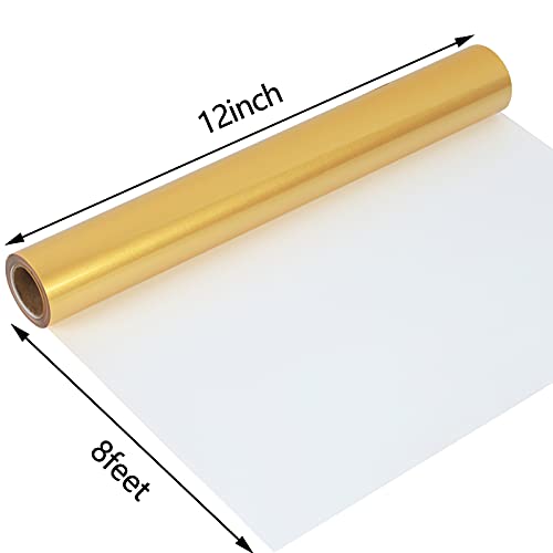 Heat Transfer Vinyl Shiny Golden Iron on Vinyl (8 Foot)
