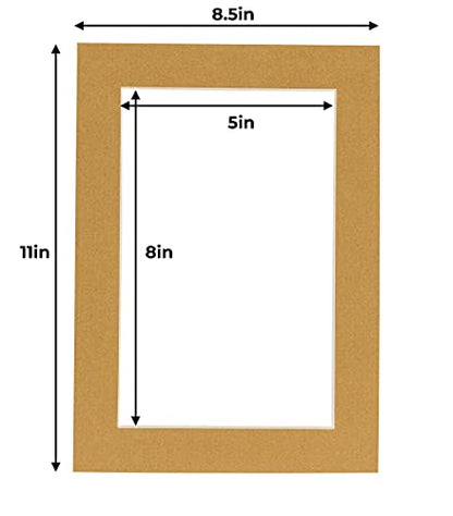 5.5x8.5 Mat for 8.5x11 Frame