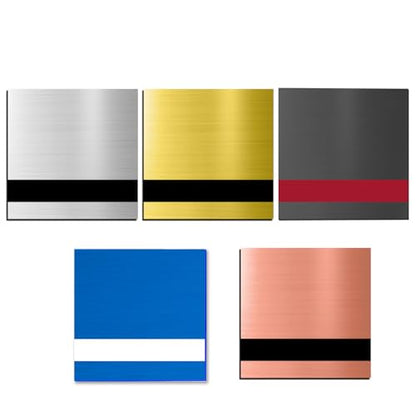 5PCS Laser Engraving Double Color ABS Plastic Sheet (5 Count)