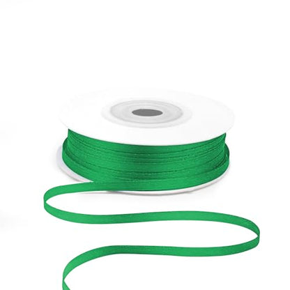 1 8" x 50 Yards Green Satin Ribbon Crafts Gift Wrapping