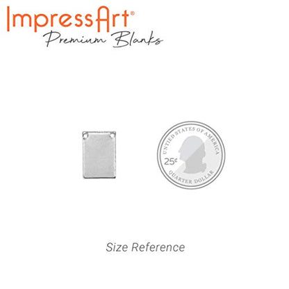 Premium Metal Stamping Rectangle Blanks for Metal Stamping and Jewelry Making (24 Count)