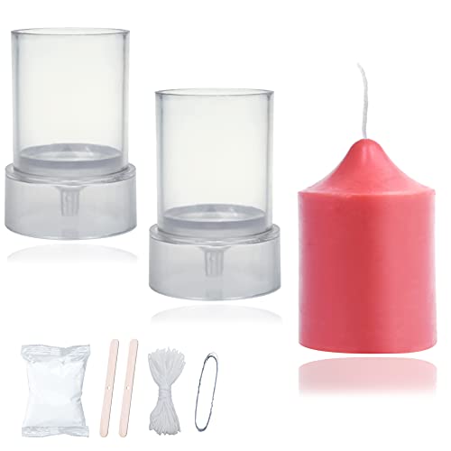 2PCS Pillar Candle Mold