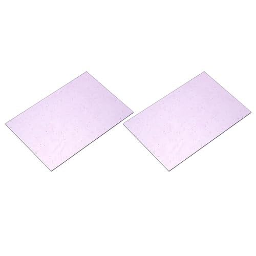 2 Pcs Stained Glass Sheet Mosaic Tile 7.9 Inch x 5.9 Inch Purple Color Stained Glass Sheets for Crafts DIY Art Project