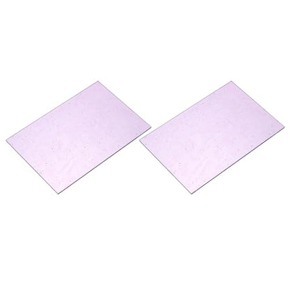 2 Pcs Stained Glass Sheet Mosaic Tile 7.9 Inch x 5.9 Inch Purple Color Stained Glass Sheets for Crafts DIY Art Project