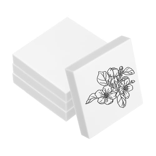 4Pcs 2X2" Rubber Carving Blocks (4 Count)