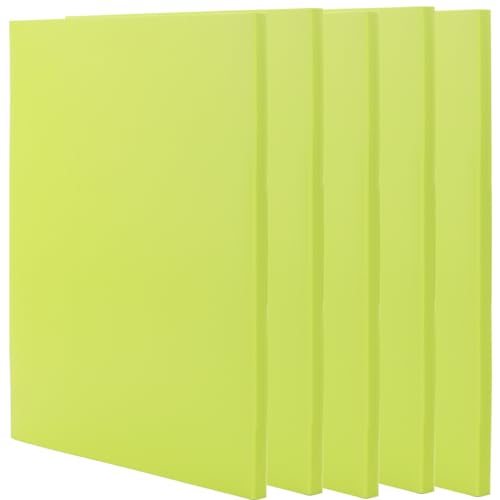 5 PCS Green A4 Rubber Carving Blocks (5 Count)