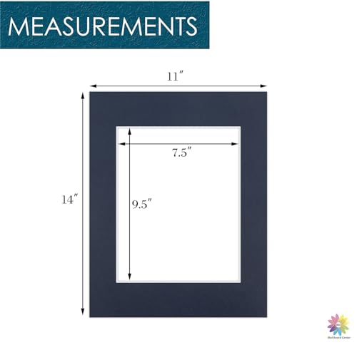 Mat Board Center 10 Pack 11x14 Photo Mats for 8x10 Picture (10 Count)
