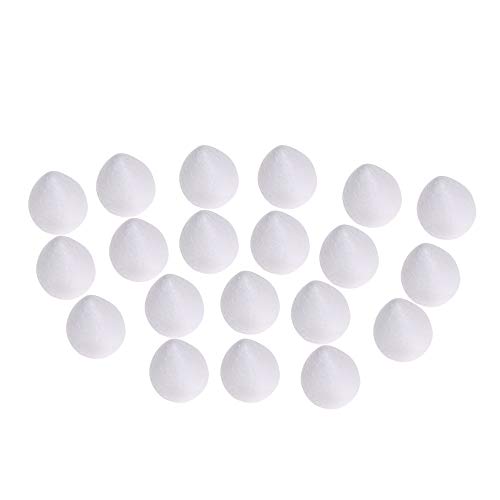 80 Pieces Fondant Flower Forming Holders Oval Foam Flower Modeling Support Sugar Fondant Flowers Making Accessories for DIY Sugarcraft Baking Art (80 Count)