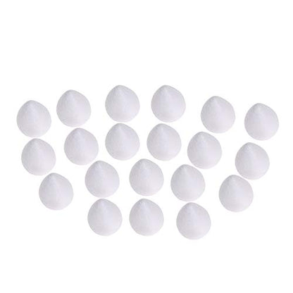 80 Pieces Fondant Flower Forming Holders Oval Foam Flower Modeling Support Sugar Fondant Flowers Making Accessories for DIY Sugarcraft Baking Art (80 Count)