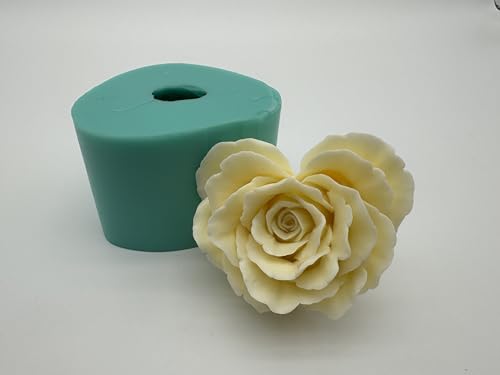 Heart Shape Rose Flower Chocolate Cake Decoration Mold