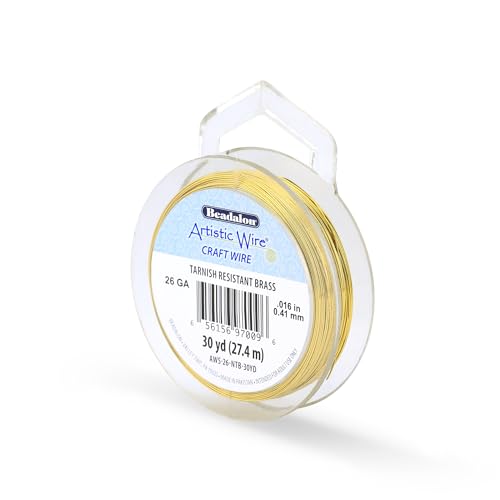 26 Gauge Tarnish Resistant Brass Craft Wire